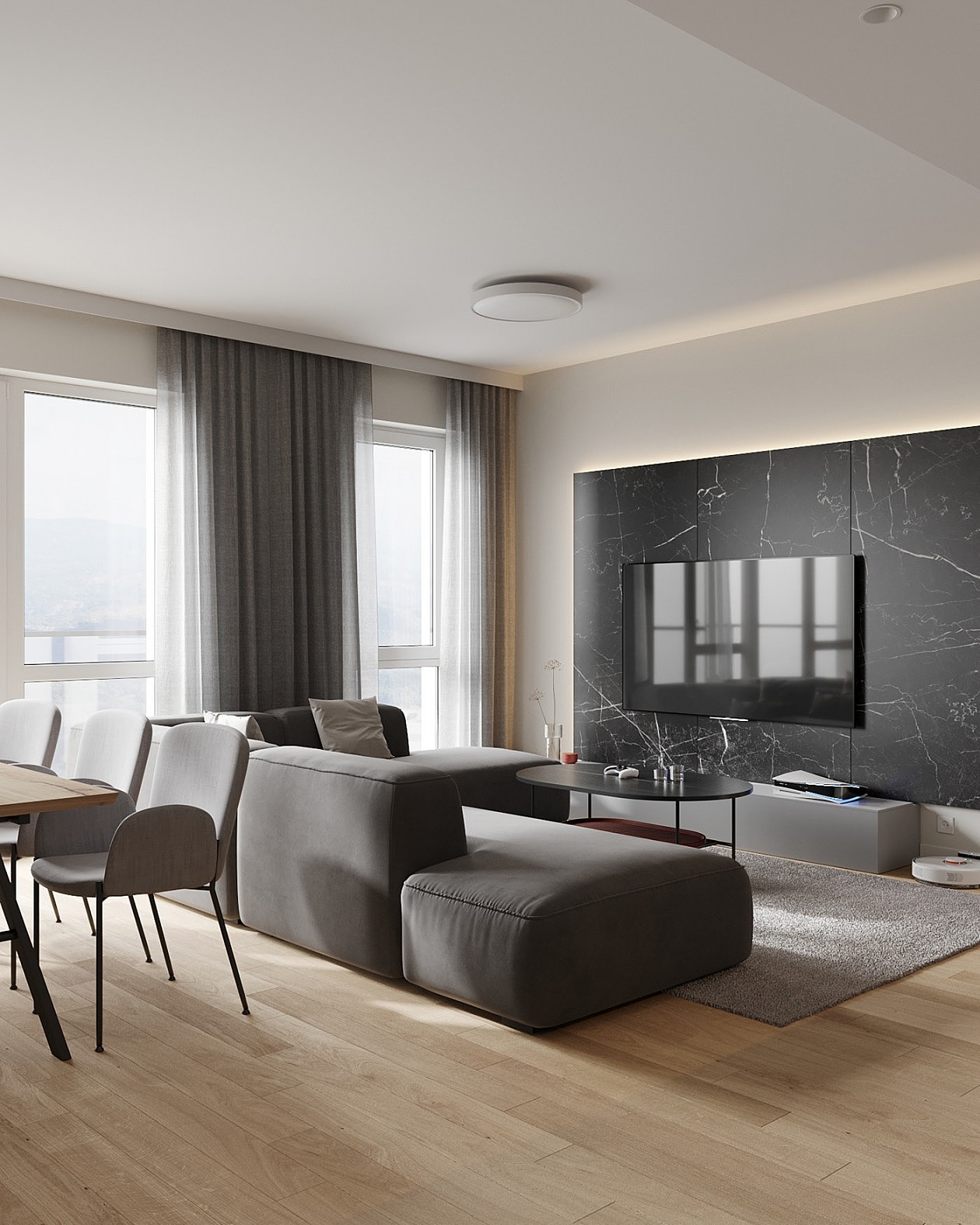 简约风住宅设计 既精致又有设计感!_室内设计盈盈-站酷zcool