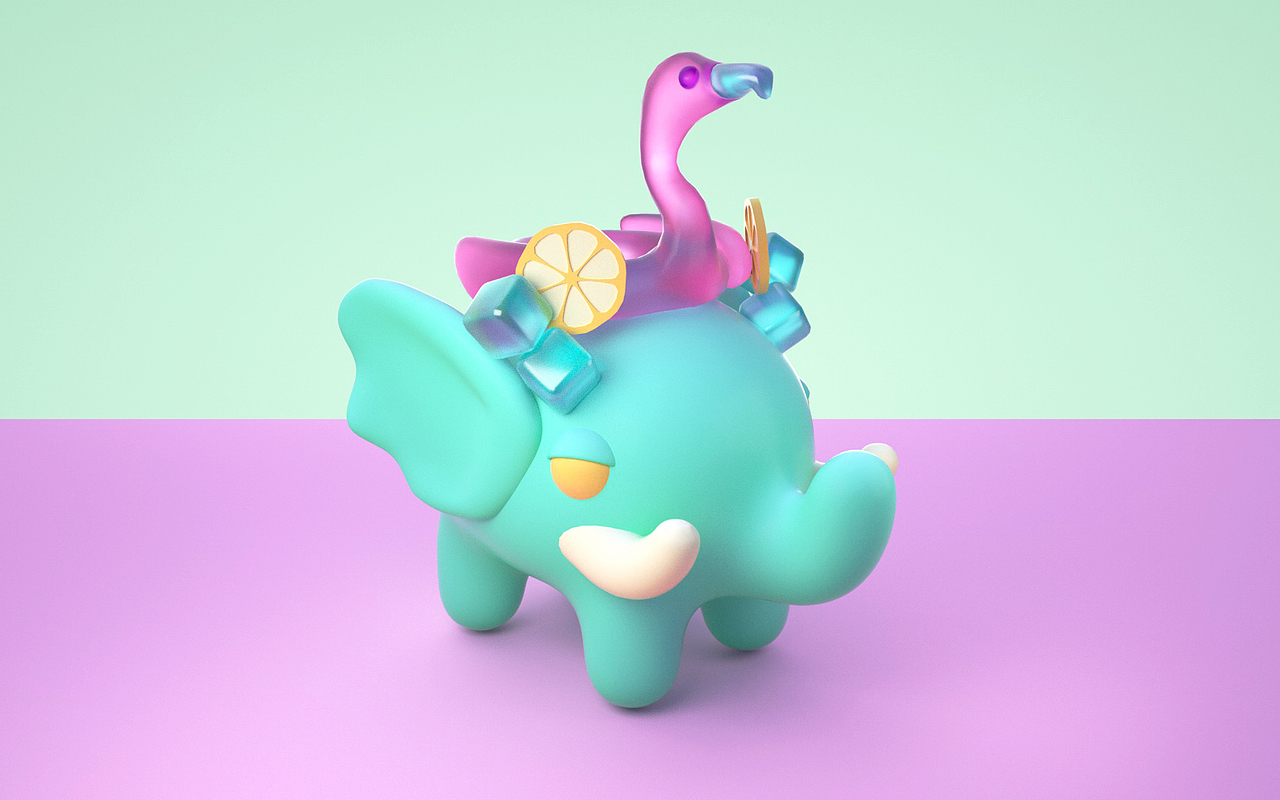 四季小象3D（图ZMzI1OTk2OTUy） - 人物/生物 - 站酷设计师孔方凶原创素材 - 站酷ZCOOL