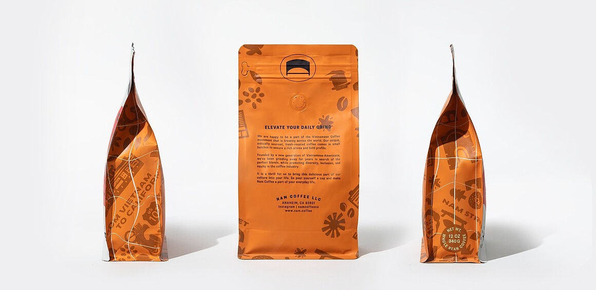 三口设计分享 南加州度假旅游风咖啡品牌视觉设计