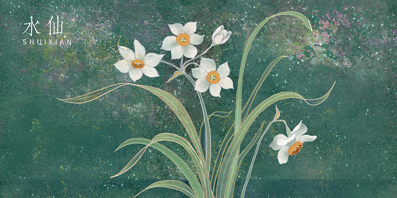 岩彩花卉系列