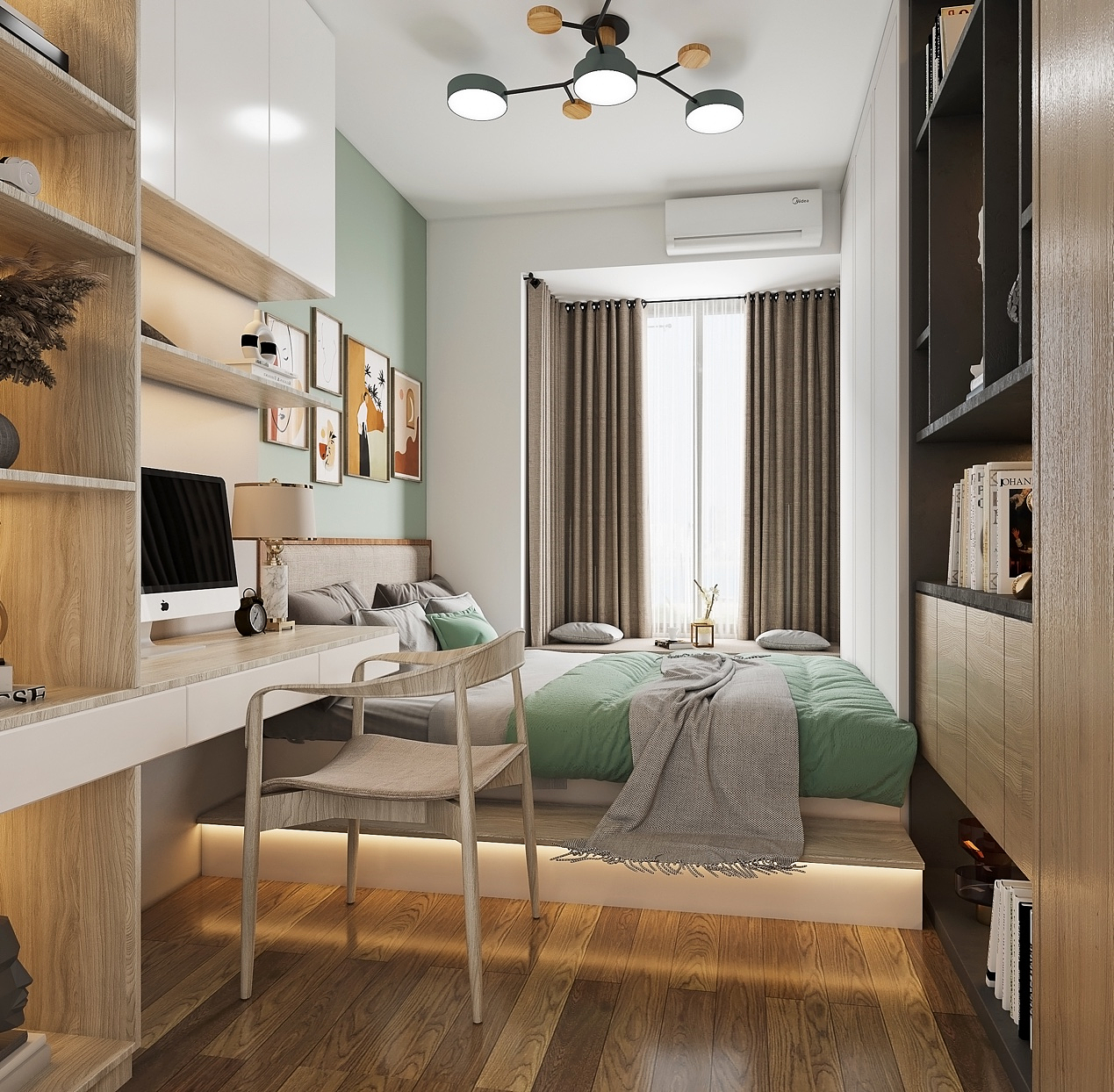 深圳如愿设计:龙华苹果园41㎡,小户型也能化繁为简