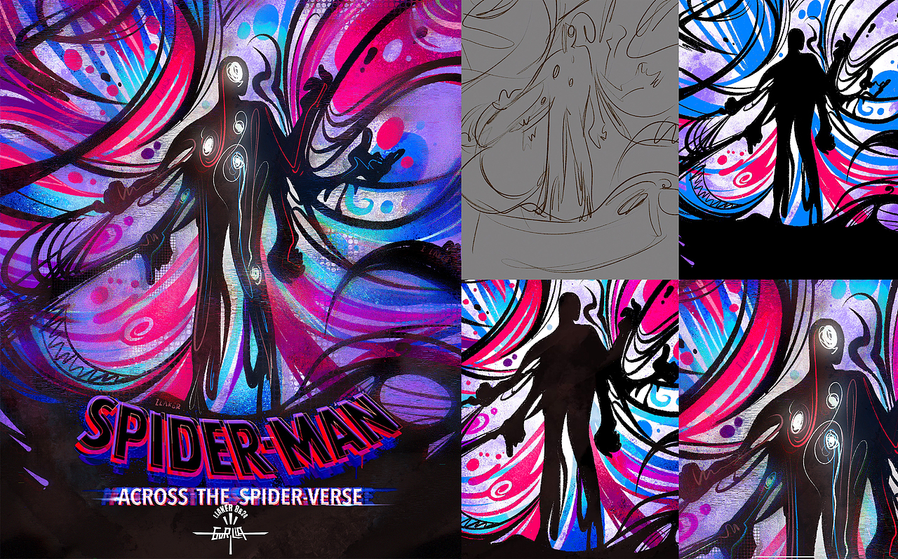 SpiderMan *9 :) 纵横宇宙🕷️（图ZMzQzODA0MDI4） - 新锐潮流插画 - 站酷设计师ILaker24原创素材 - 站酷ZCOOL