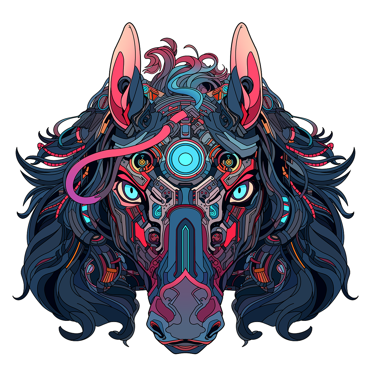 一组乱涂乱画的十二生肖