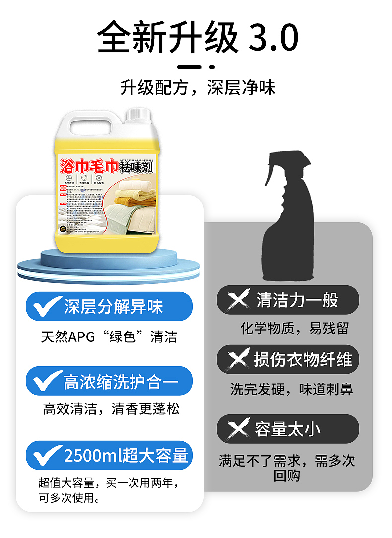 浴巾毛巾祛味剂