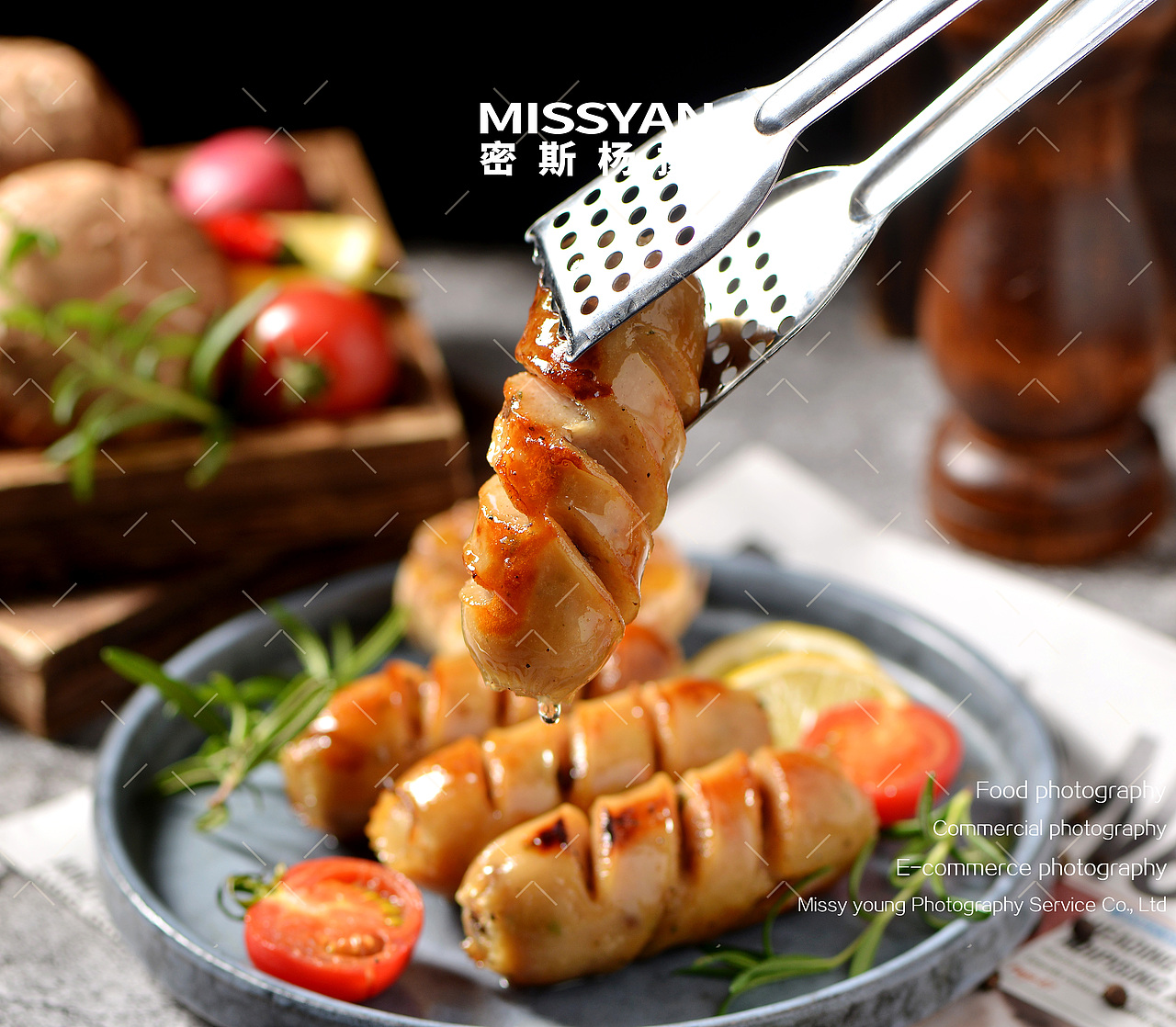 膳食肠烤肠|美食摄影|电商摄影|火山石烤肠×郑州密斯杨