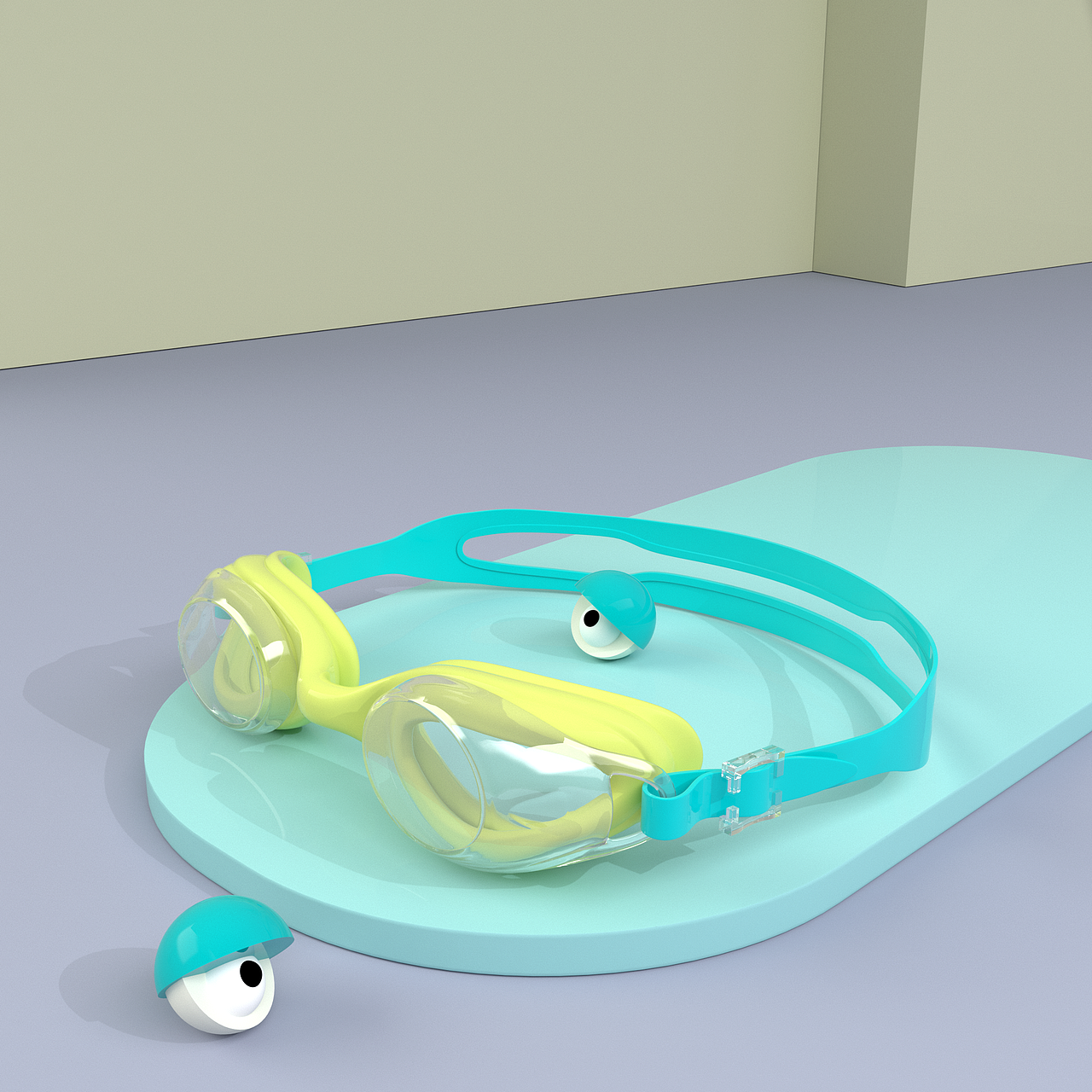 游泳装备产品渲染（图ZMzEwMTM4Mzky） - 产品 - 站酷设计师Nick小冲原创素材 - 站酷ZCOOL