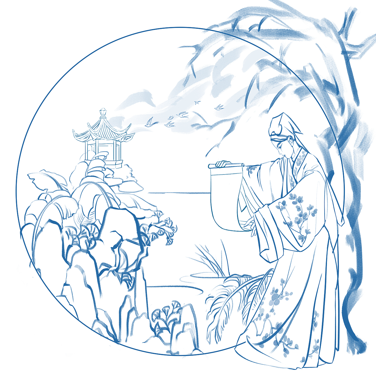 昆曲文创｜十二昆伶｜牡丹亭（图ZMzE4ODMzNzEy） - IP形象 - 站酷设计师十二昆伶原创素材 - 站酷ZCOOL