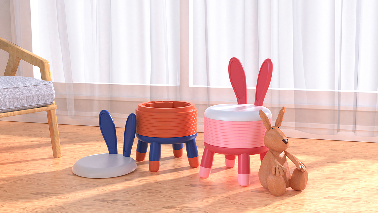 2022毕业设计——《萌兔套圈儿童座椅》（图ZMzIzMDY3NTAw） - 生活用品 - 站酷设计师沐风la原创素材 - 站酷ZCOOL