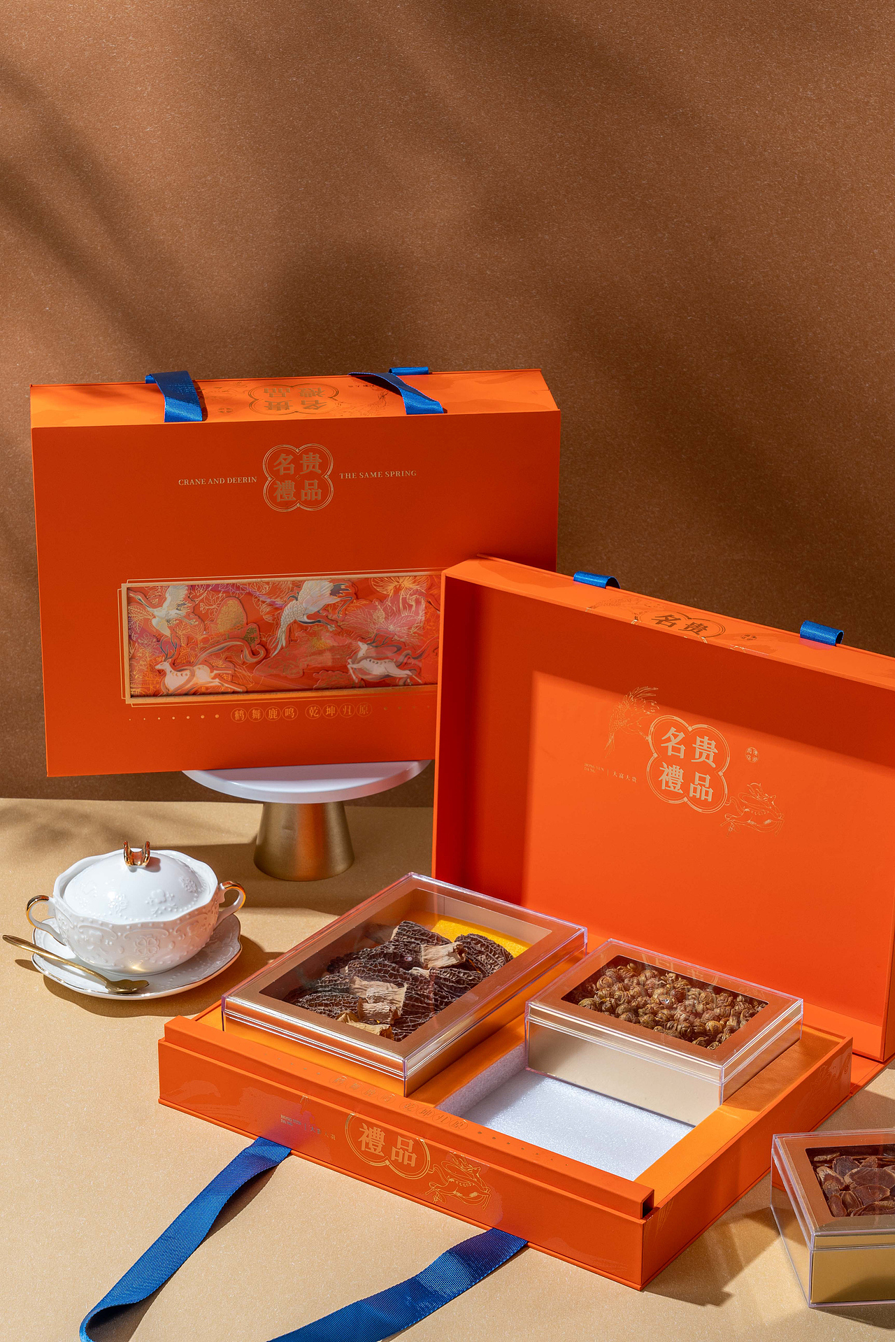 名贵礼品-滋补多拼礼盒（图ZMzM2MDM0MjA4） - 包装 - 站酷设计师喜橙包装原创素材 - 站酷ZCOOL