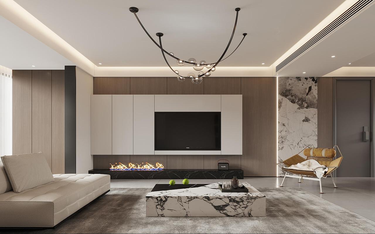 紫御澜山 现代无主灯