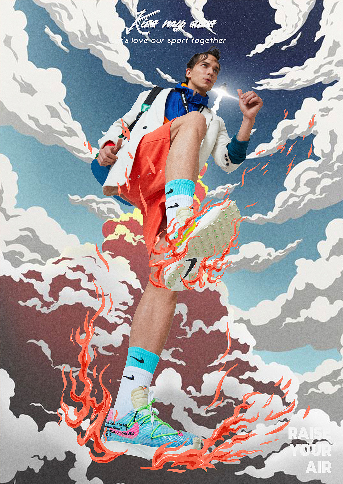 NIKE与商业插画的结合（图ZMzQ0NDg5Nzc2） - 人像摄影 - 站酷设计师摄影师邵闯原创素材 - 站酷ZCOOL