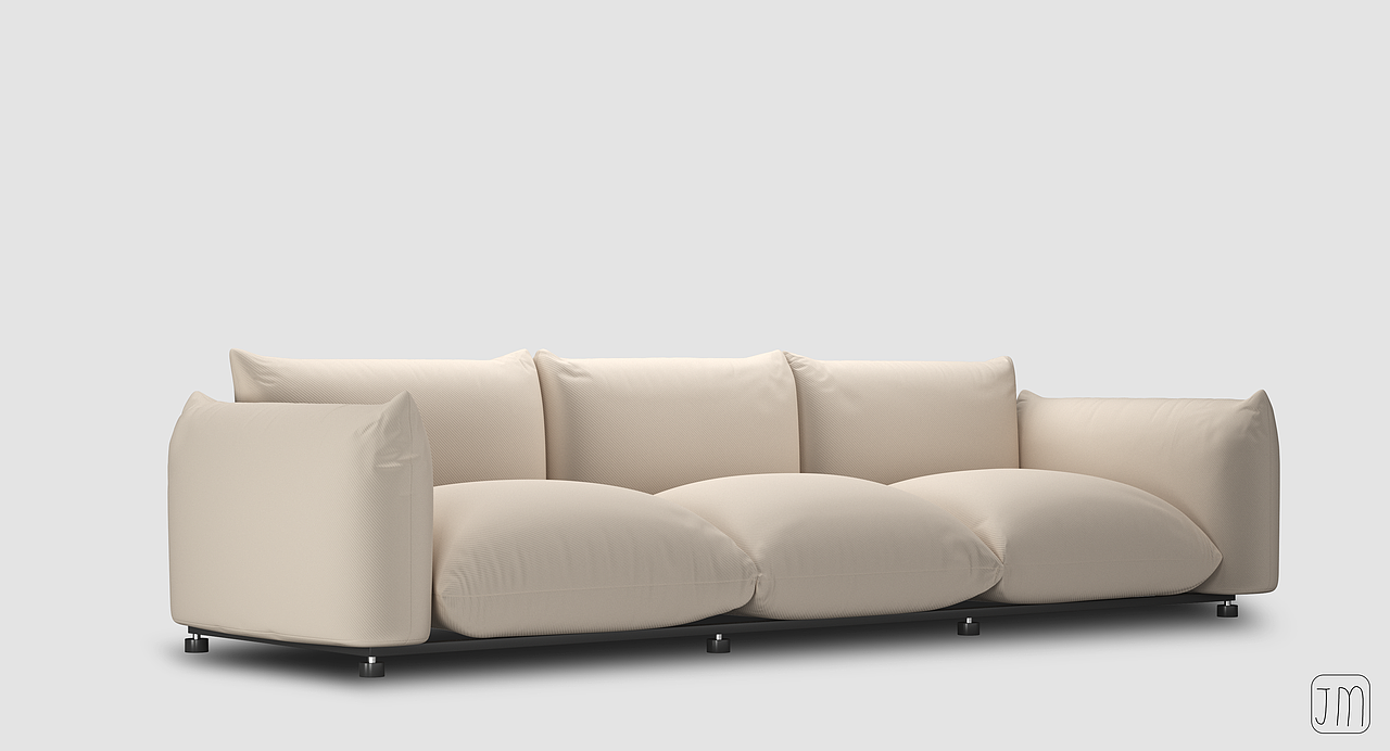 沙发建模渲染练习