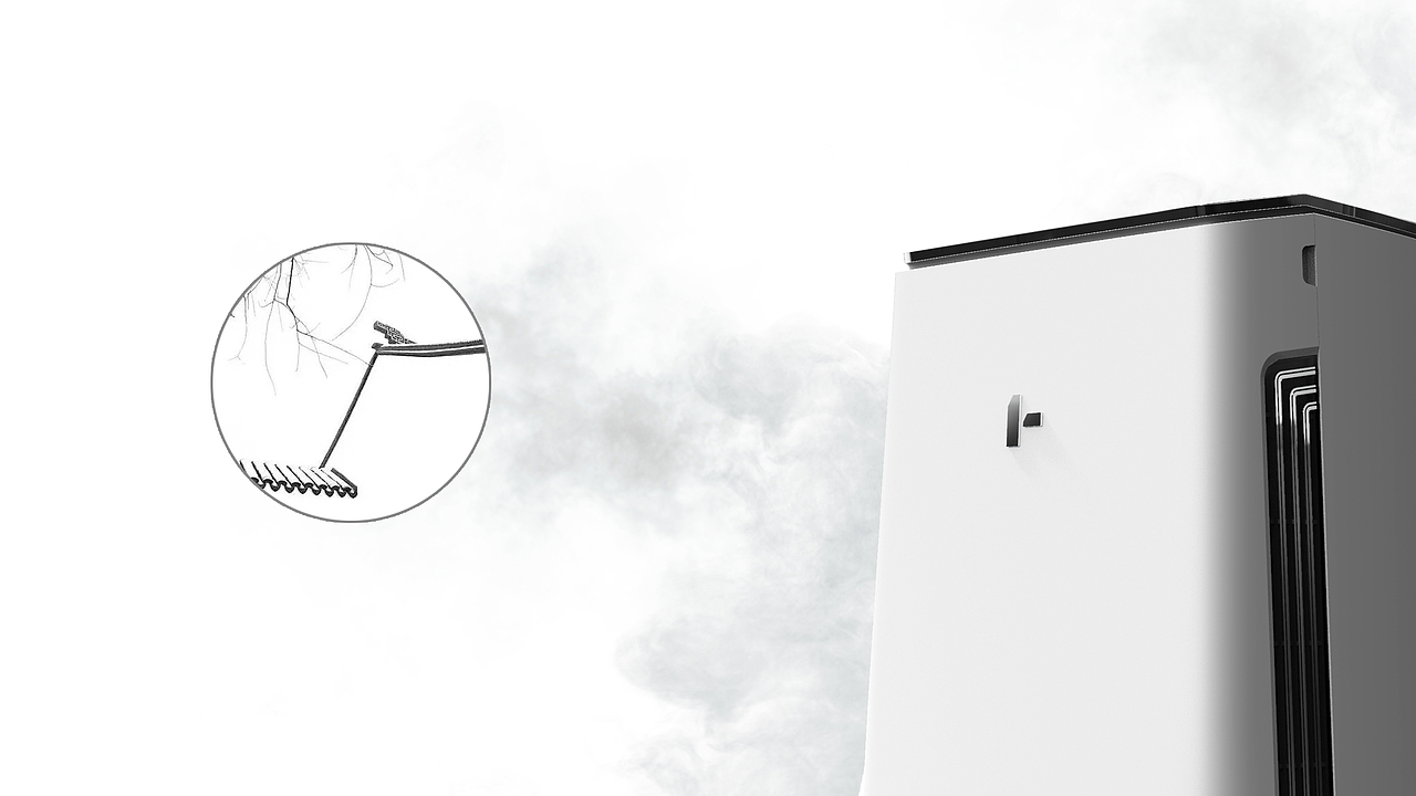 『 徽檐 』空气净化器外观设计分享（图ZMzE1NTM2MDM2） - 生活用品 - 站酷设计师异简工业设计原创素材 - 站酷ZCOOL