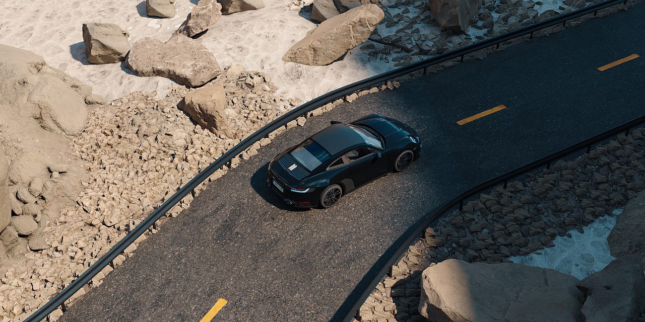 保时捷GTS 渲染练习