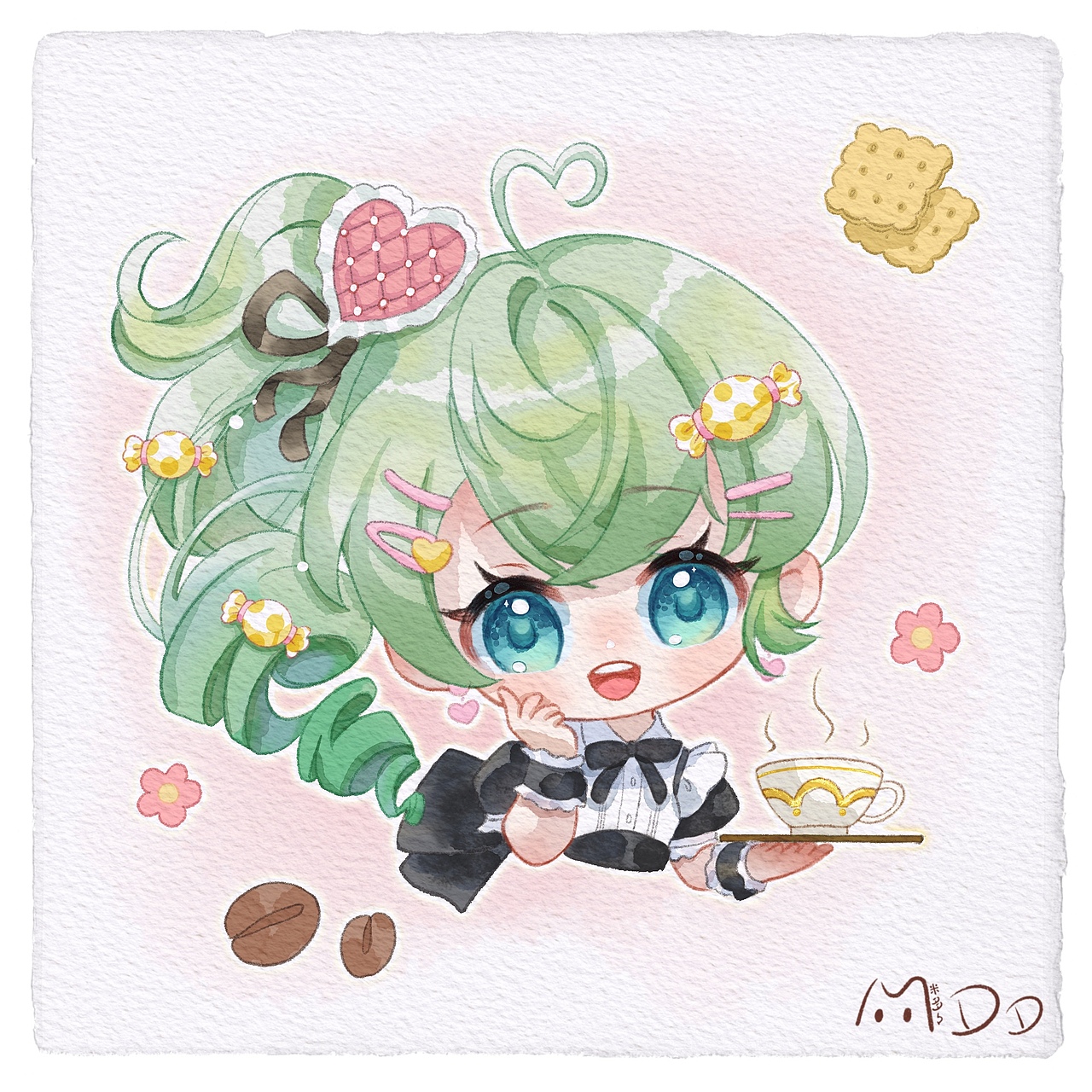 banyan君Q版水彩头像课一期二期作业