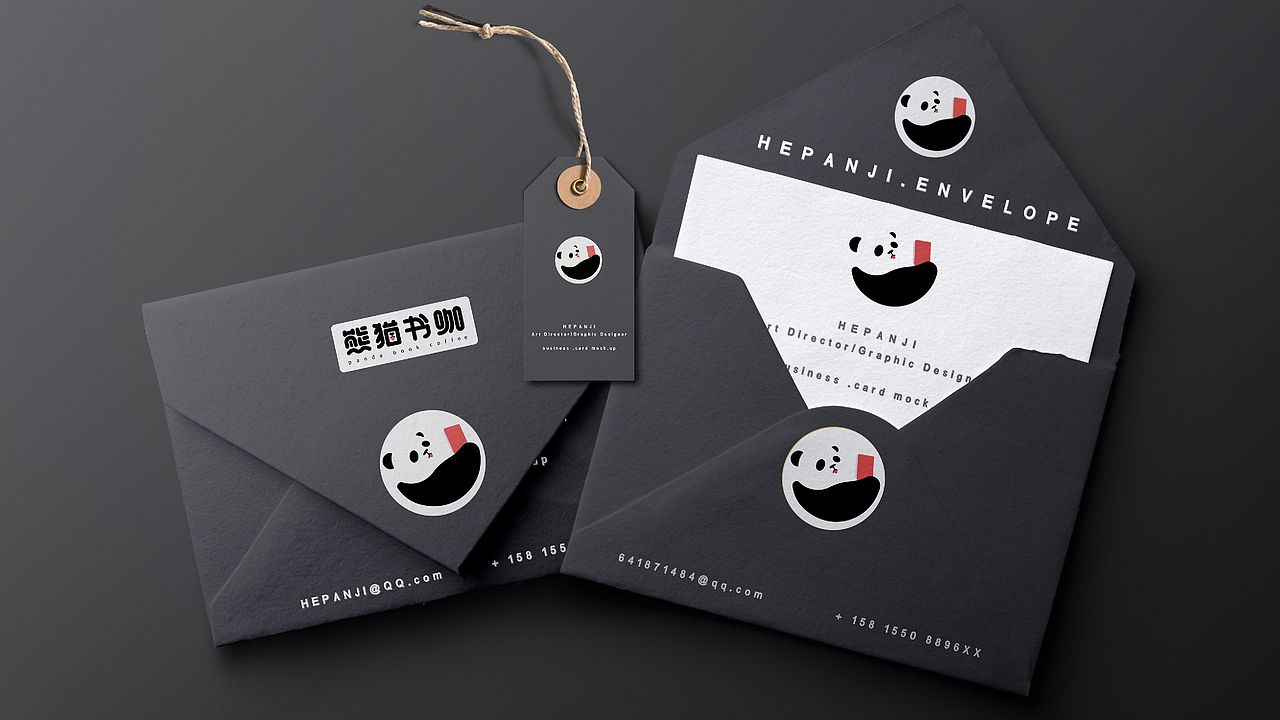 熊猫书咖品牌标志设计（图ZMzAxNjQ2ODc2） - Logo - 站酷设计师设计师鸿运原创素材 - 站酷ZCOOL