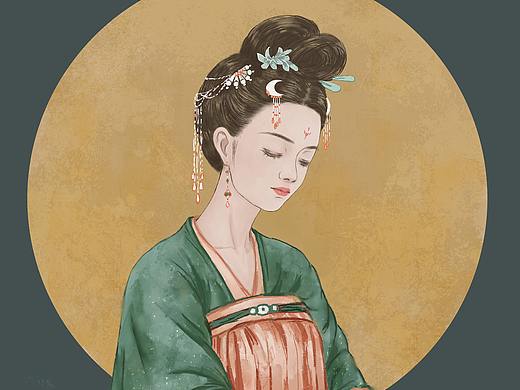 古风汉服女孩练习