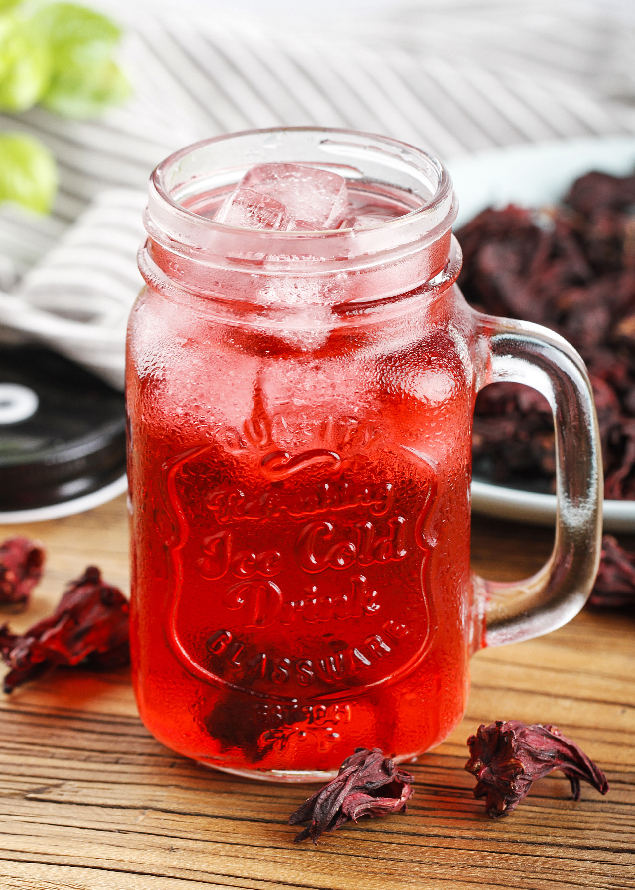 冻干柠檬片 玫瑰茄 巴黎香榭 夏季冰镇冷饮效果拍摄