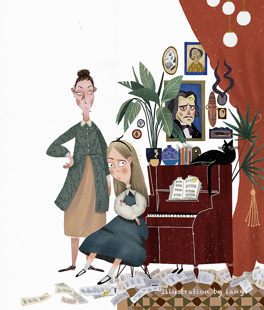 插画｜一组关于“童年”的儿童插画练习（图ZMjIyNzc0MjUy） - 儿童插画 - 站酷设计师朗仙貝原创素材 - 站酷ZCOOL