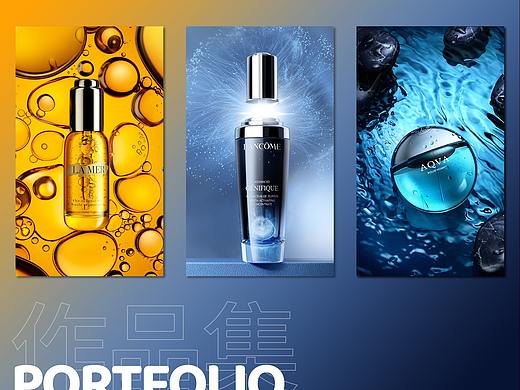 C4D美妆类目KV作品建模渲染