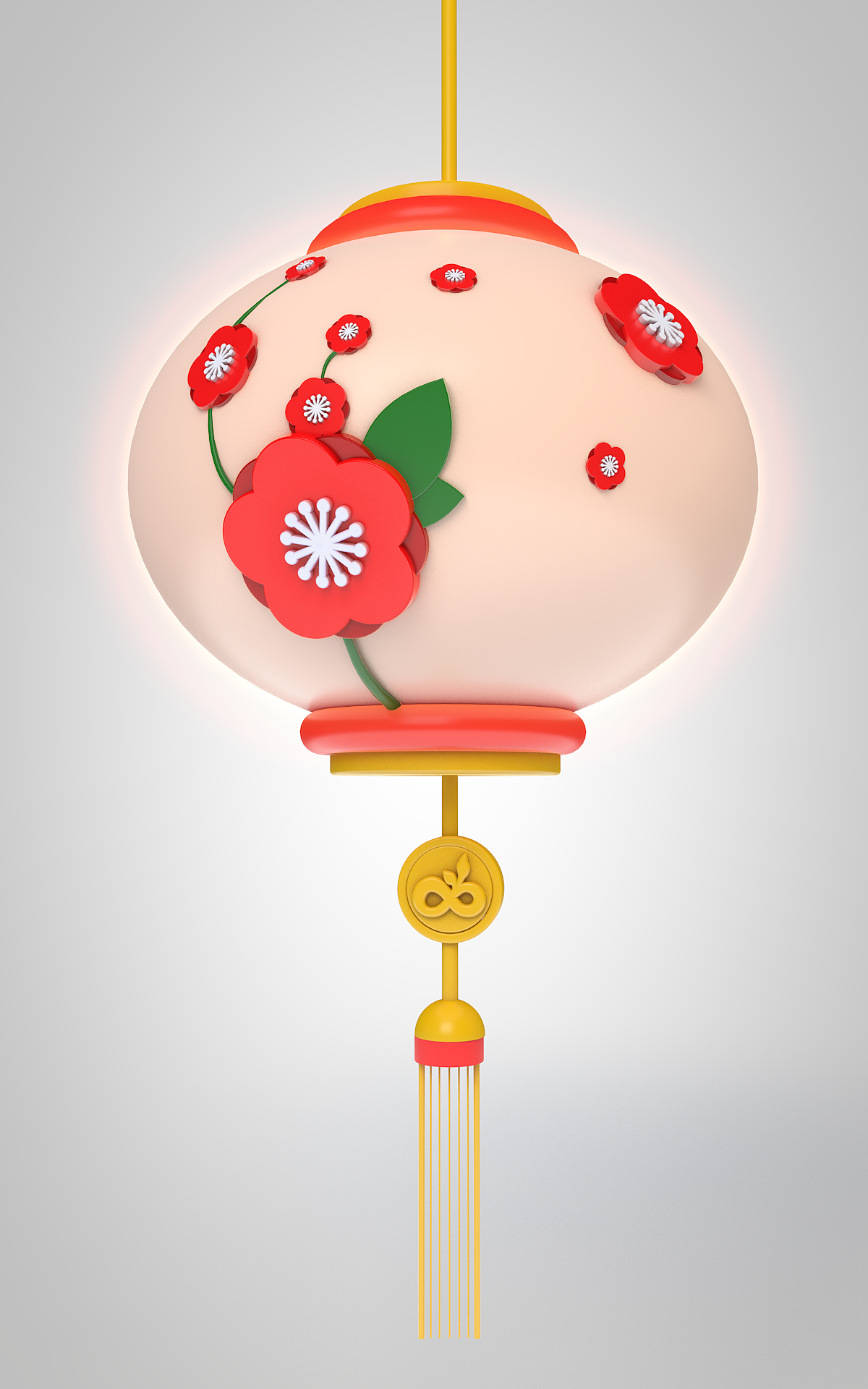 c4d元宵节立体灯笼