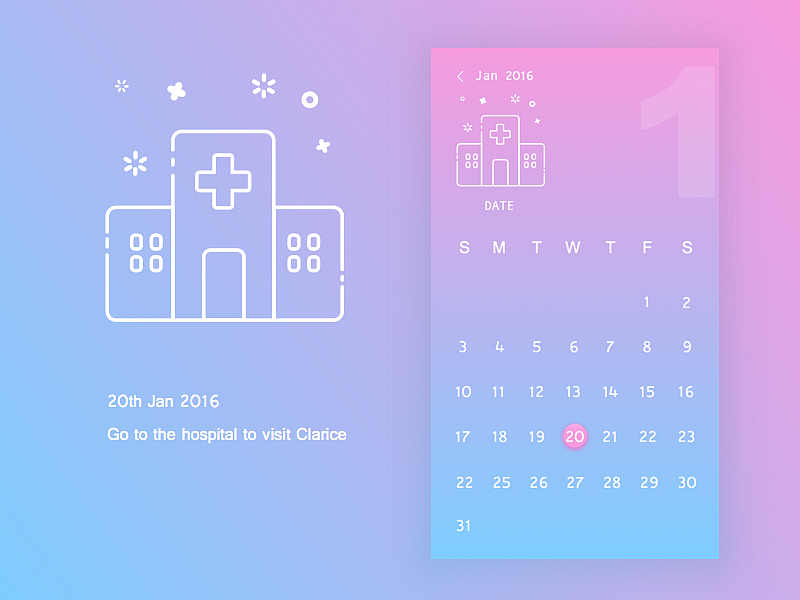 记事小日历（图ZNTQ4OTI3Mjg=） - APP界面 - 站酷设计师南陌南陌原创素材 - 站酷ZCOOL