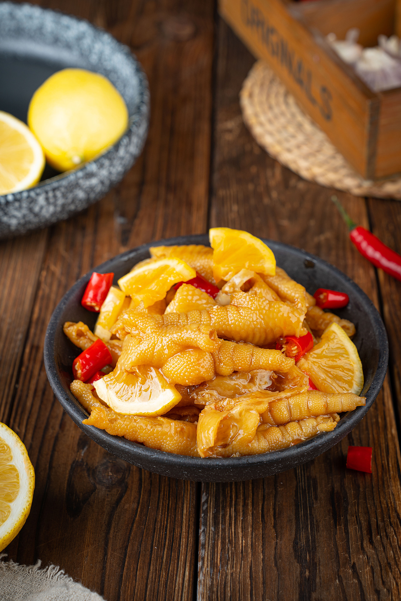 柠檬酸辣无骨鸡爪