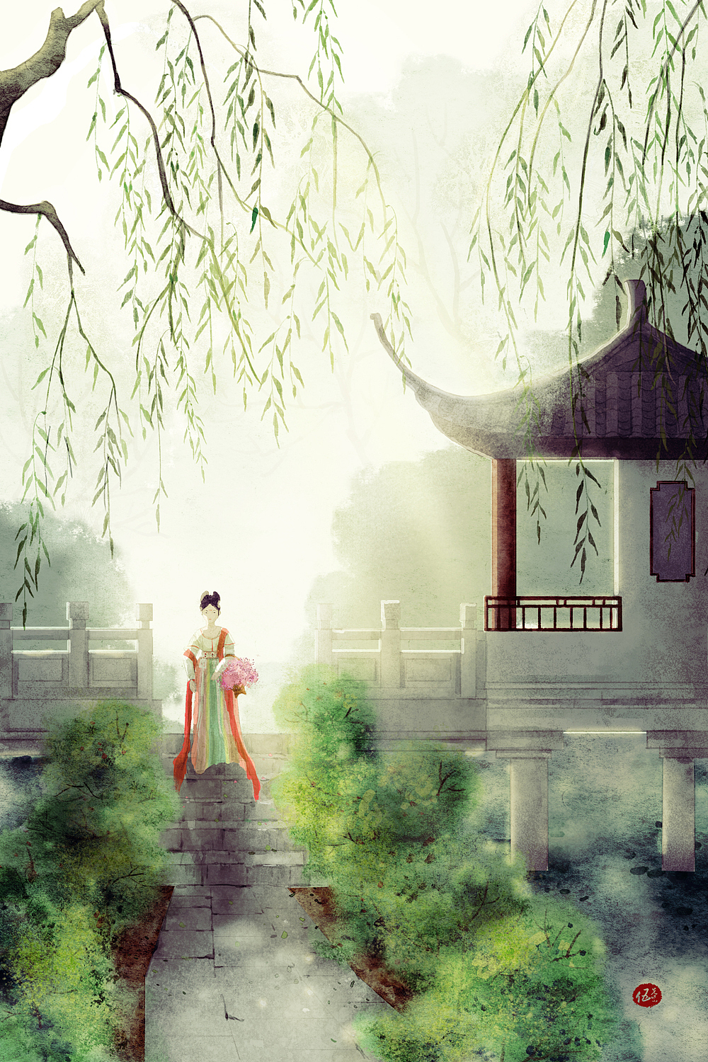 水墨风插图（图ZMTk0NzE0NTI4） - 创作习作 - 站酷设计师伍先紫原创素材 - 站酷ZCOOL