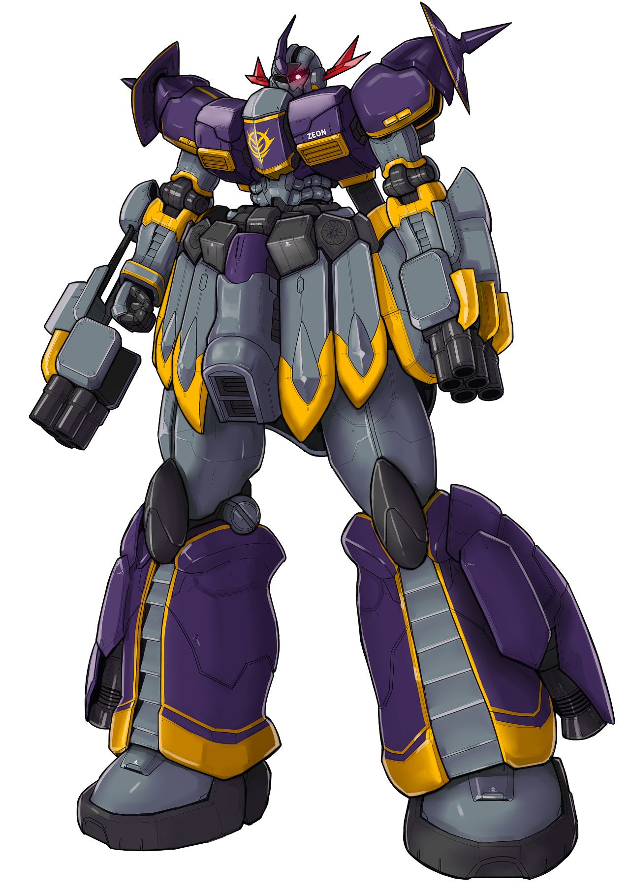 高达系列同人机体设计|插画|游戏原画|穆壹muyi - 原创作品 - 站酷