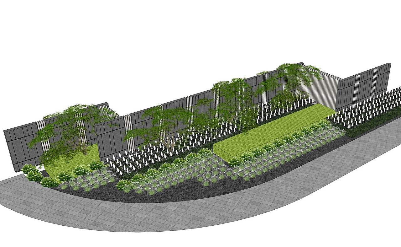 景观节点SU模型下载