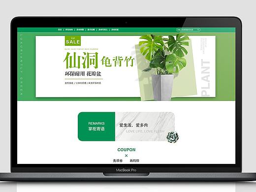 天猫肉趣绿植旗舰店专题页电商展示