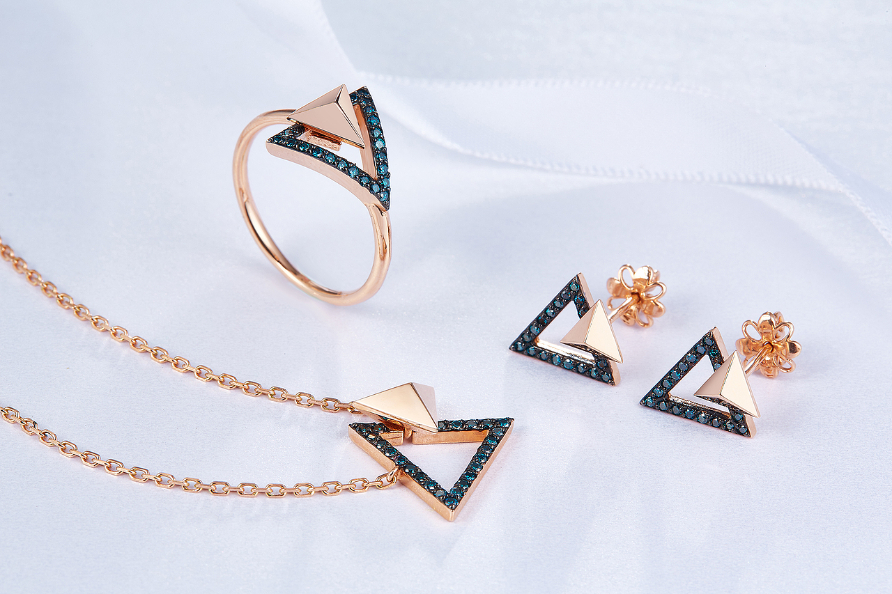 商业组合珠宝场景图摄影拍摄