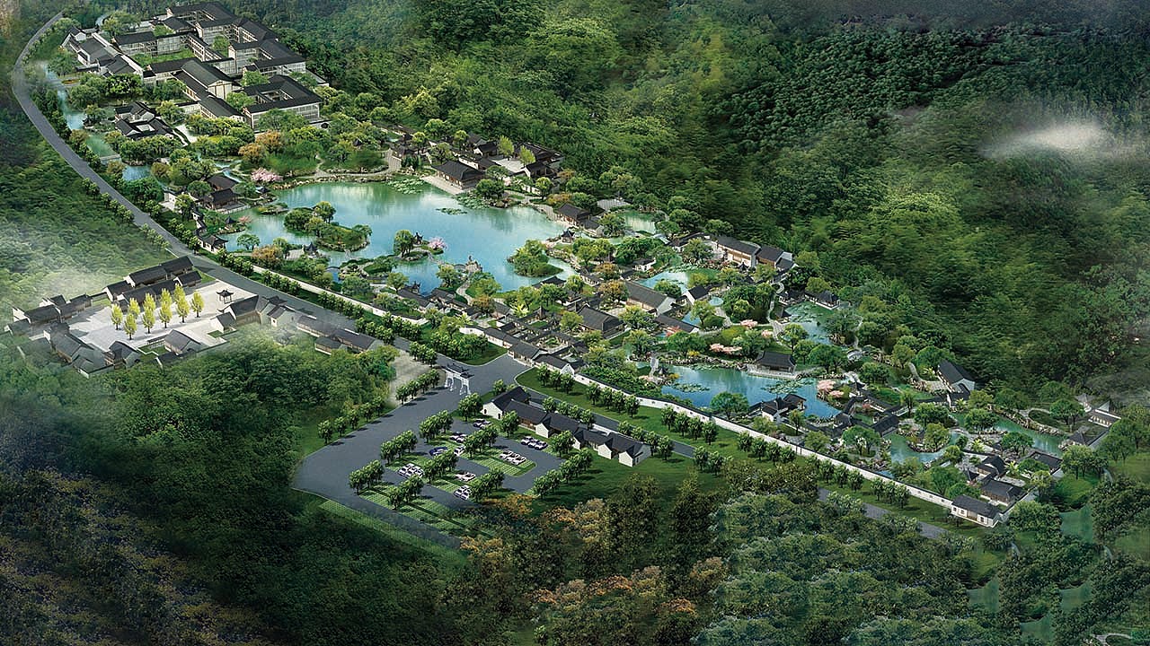 秀兰园区鸟瞰图