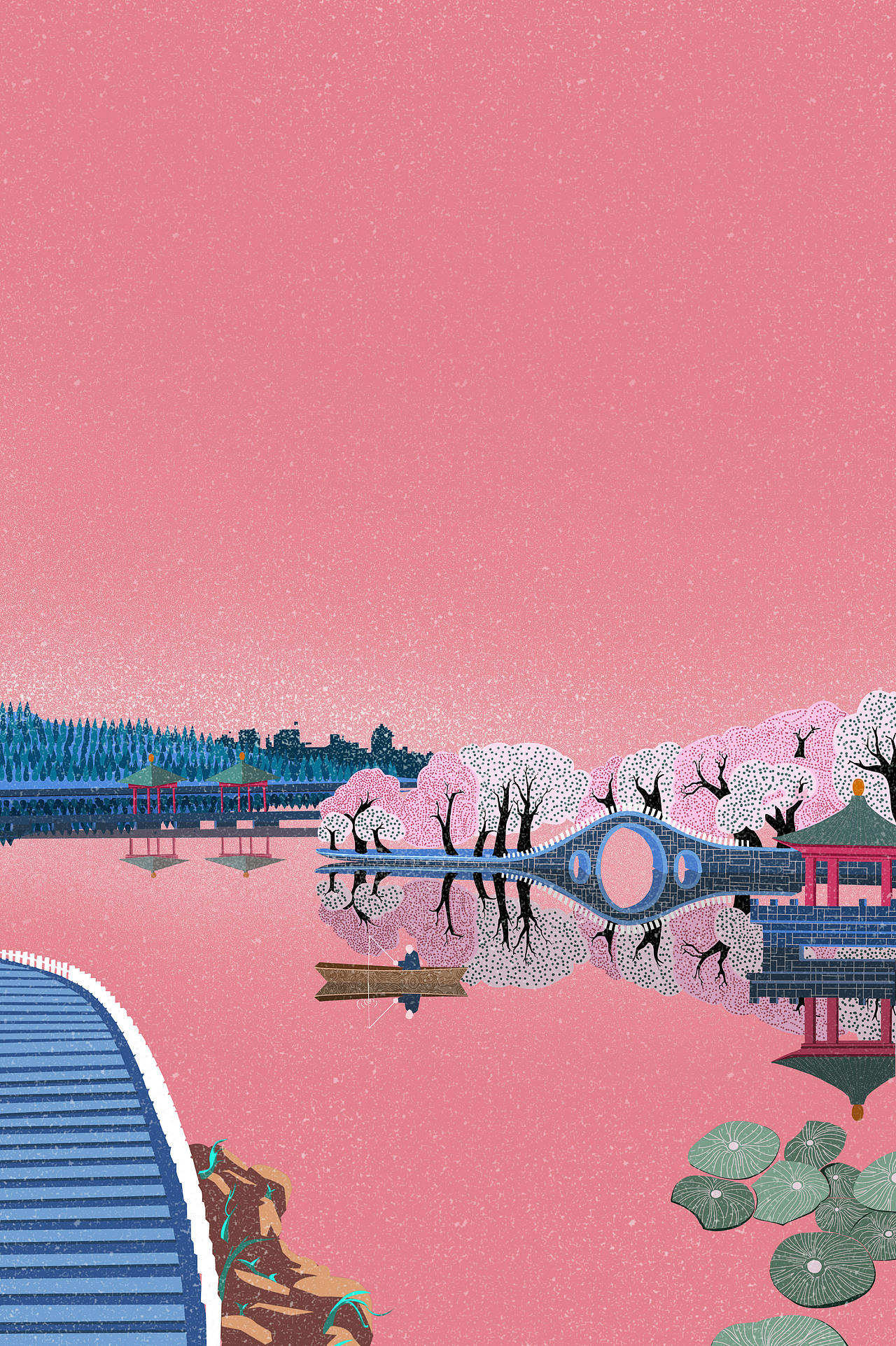 风景插画（图ZMzMwODMxMDg=） - 商业插画 - 站酷设计师硬不硬123原创素材 - 站酷ZCOOL