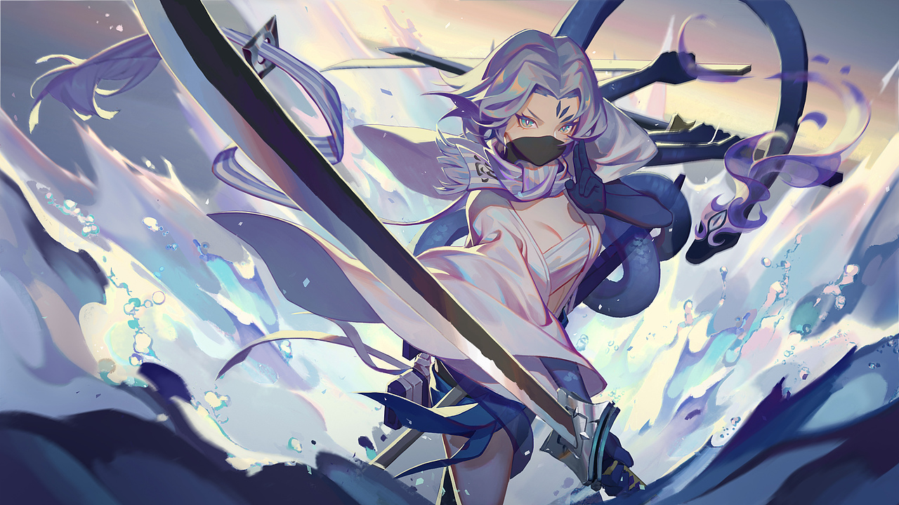 艺渡CG小站 陈滔 阴阳师海忍同人绘画过程