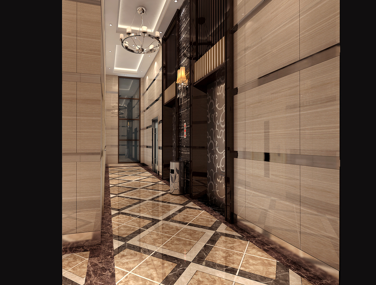 南海依岸康提--电梯大堂（图ZMjk0Mjk1MzI=） - 家装设计 - 站酷设计师LO海原创素材 - 站酷ZCOOL
