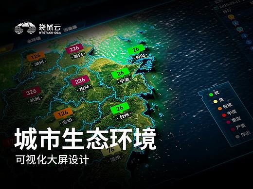 「EasyV」城市生态环境可视化大屏