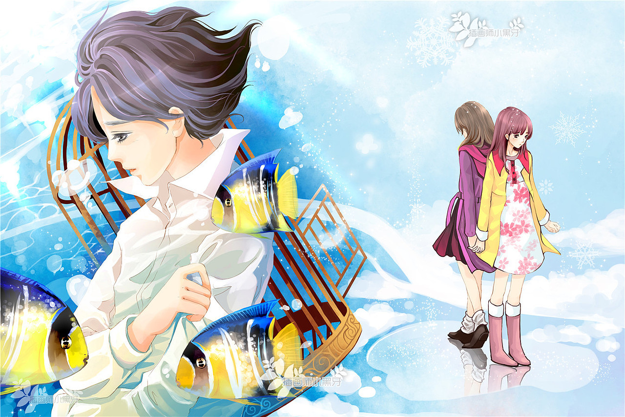 我的ps板绘（图ZODk0NDU4NzY=） - 商业插画 - 站酷设计师插画师小黑牙原创素材 - 站酷ZCOOL