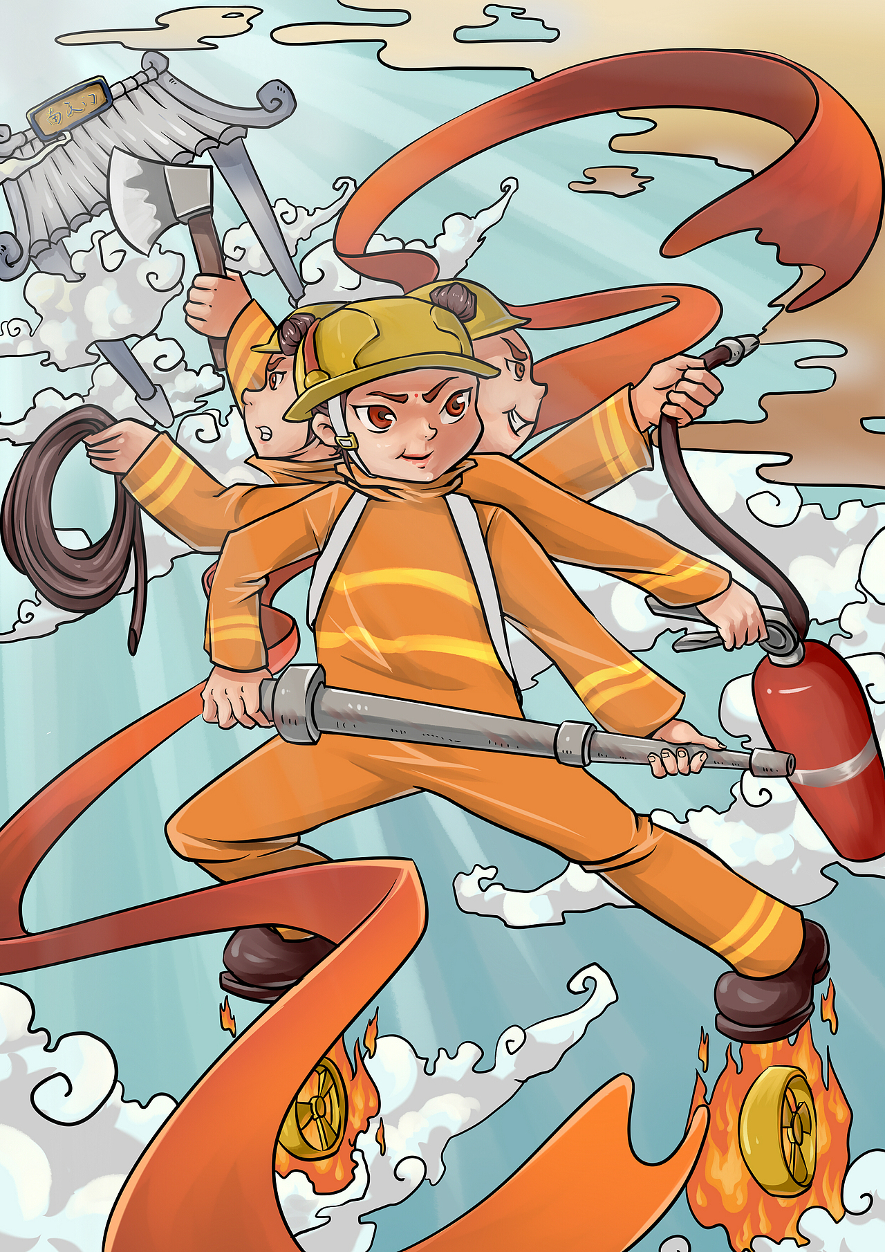 消防比赛（图ZOTQxNTYzOTY=） - 创作习作 - 站酷设计师南瓜慕斯原创素材 - 站酷ZCOOL