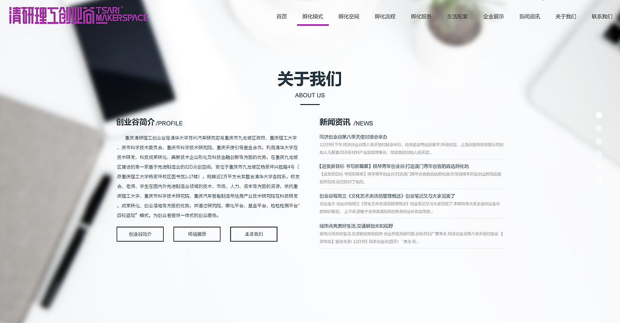 创业孵化园做的官网（图ZMTQ4NzQxOTM2） - 企业官网 - 站酷设计师wp201002原创素材 - 站酷ZCOOL