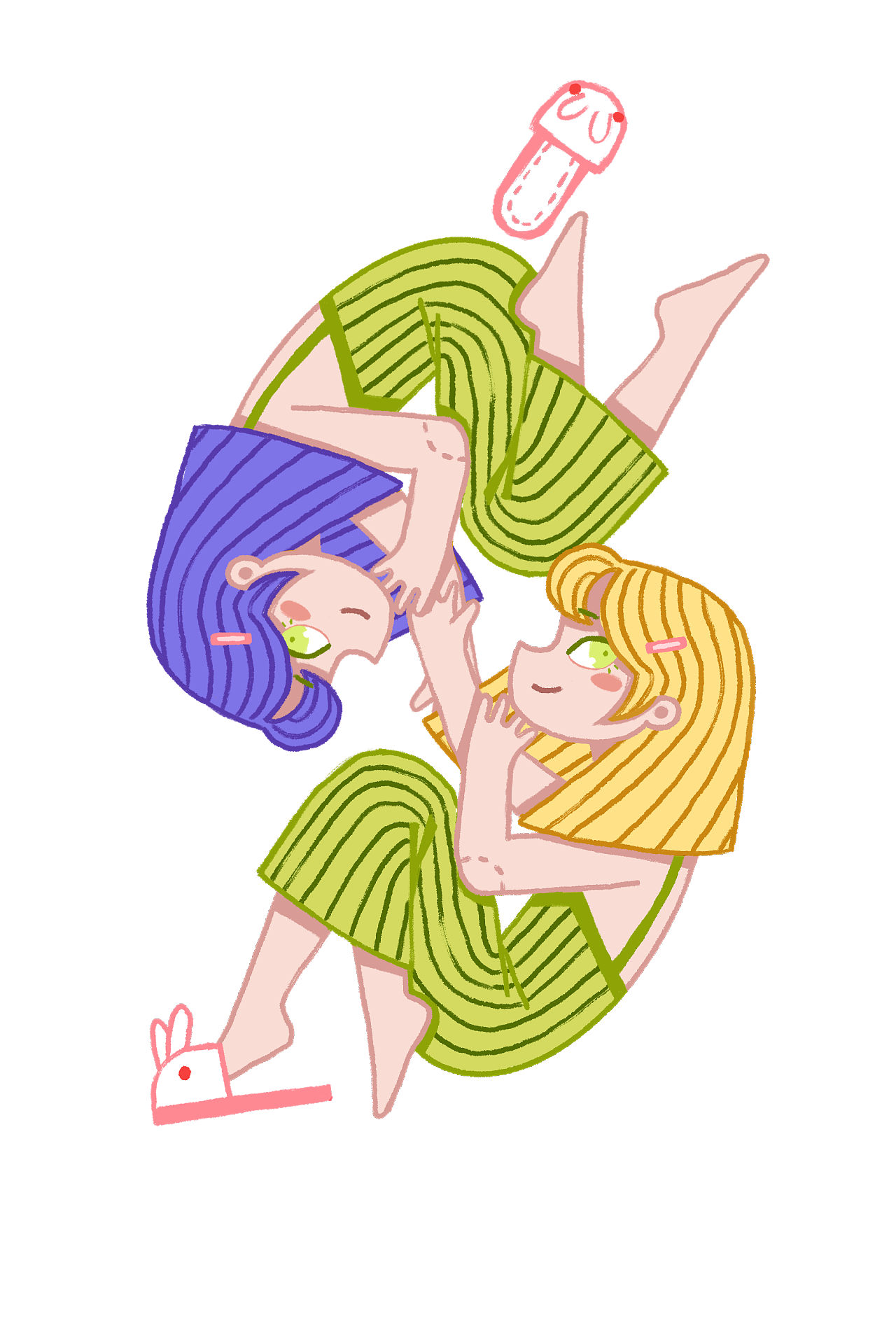 十二星座新卡通人设插画设计