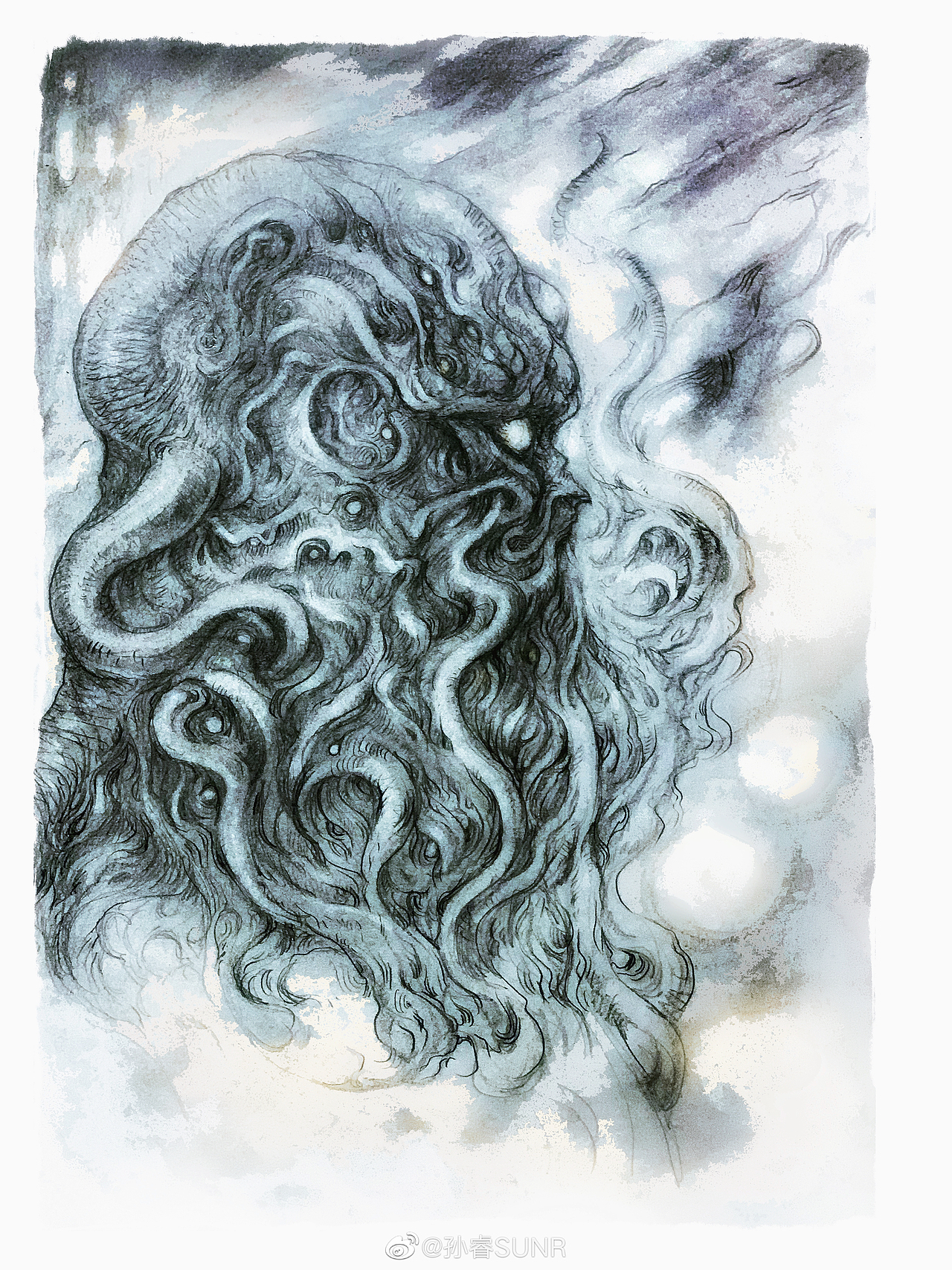 《克苏鲁化身》草图小稿合集（图ZMjAzNTA1ODYw） - 商业插画 - 站酷设计师孙睿SUNR原创素材 - 站酷ZCOOL