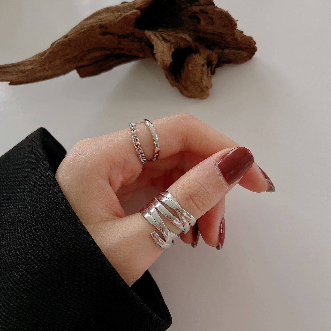 ins冷淡风高级感戒指指环首饰静物珠宝静物产品拍摄