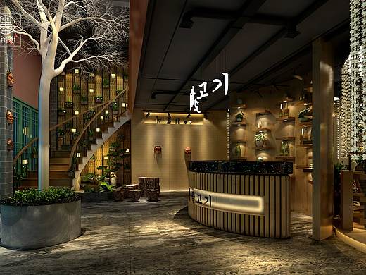 高丽轩韩国烤肉（北湖店）_ 贵阳连锁餐厅设计公司