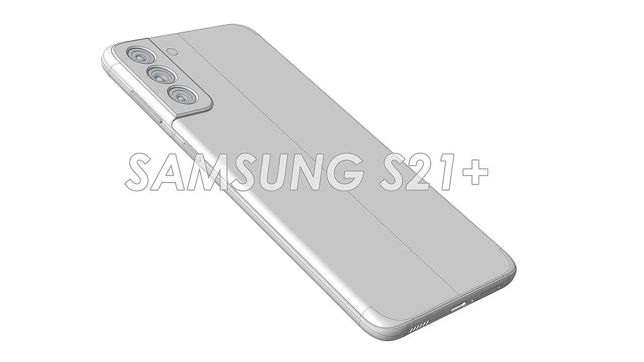 SAMSUNG三星GALAXY S21系列手机3D模型