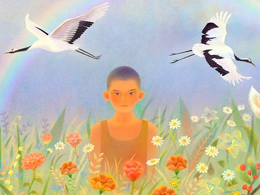 花叢，小孩（個(gè)人主頁(yè)-ZNTAyNDE2ODg=） - 創(chuàng)作習(xí)作 - 站酷設(shè)計(jì)師吳DORA原創(chuàng)素材 - 站酷ZCOOL