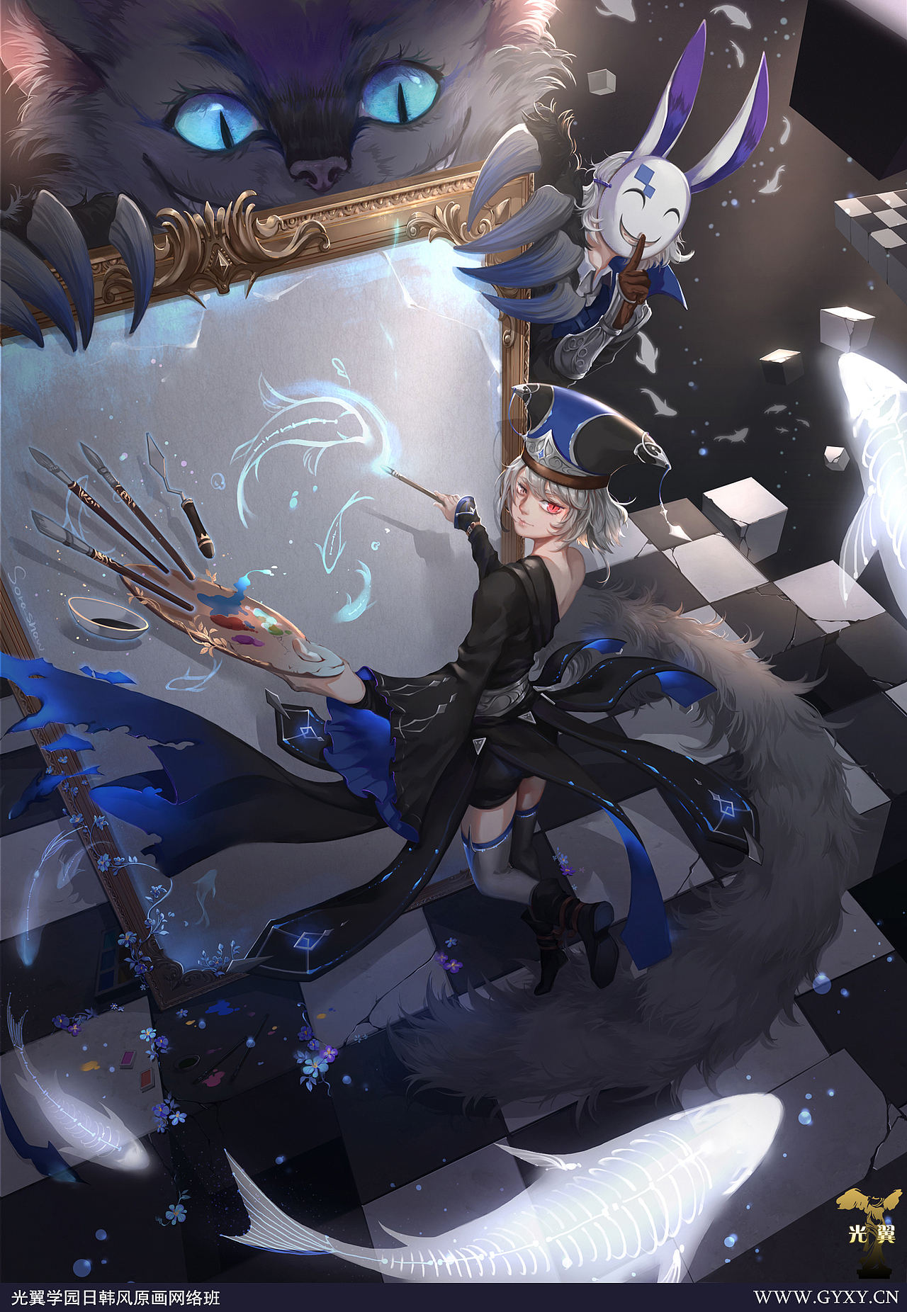 光翼学园日韩风原画网络班往期学员毕业作品推荐(5)