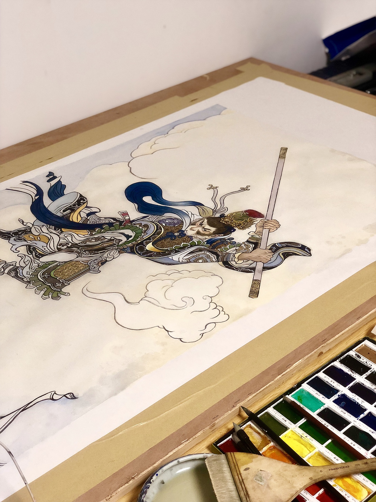 大闹天宫工笔 致敬刘继卣先生（图ZMTMzOTA2NzAw） - 绘画 - 站酷设计师孙闻硕艺术区原创素材 - 站酷ZCOOL