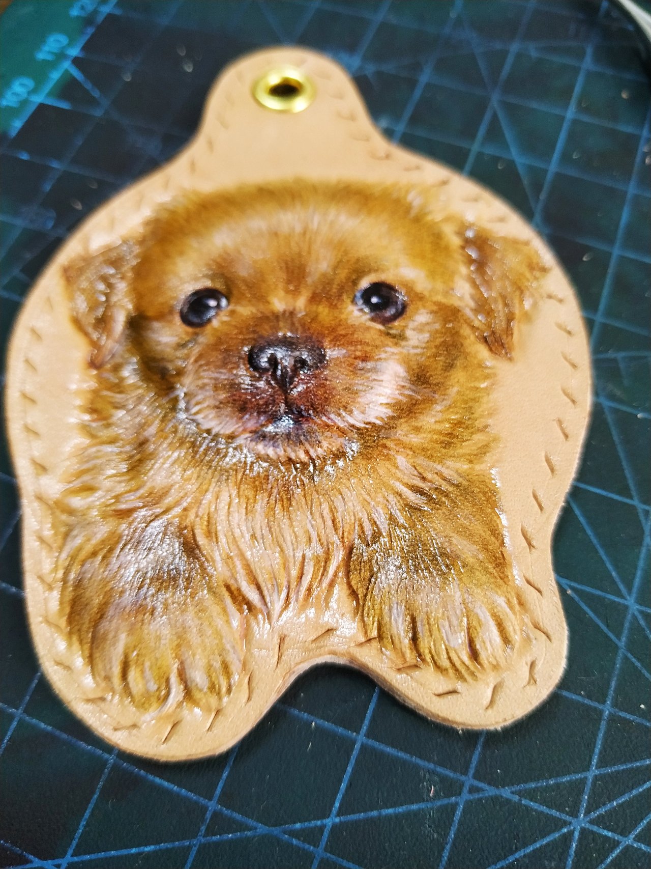 皮雕宠物牌 纪念狗子