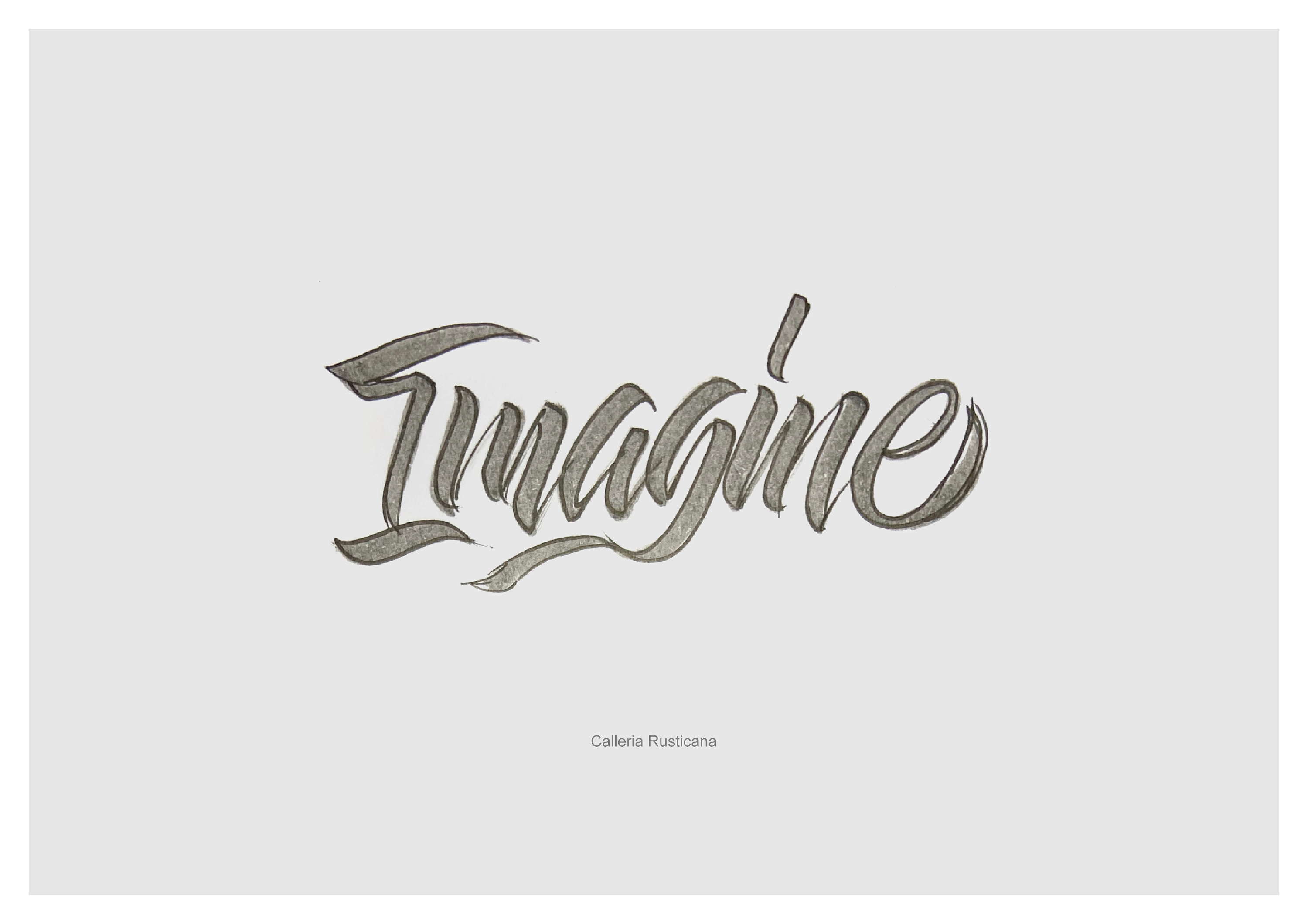 近期英文手绘字体